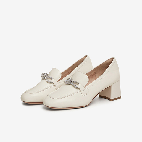 TATA/他她2025春商场同款时尚休闲乐福鞋女新款7BC24AA5