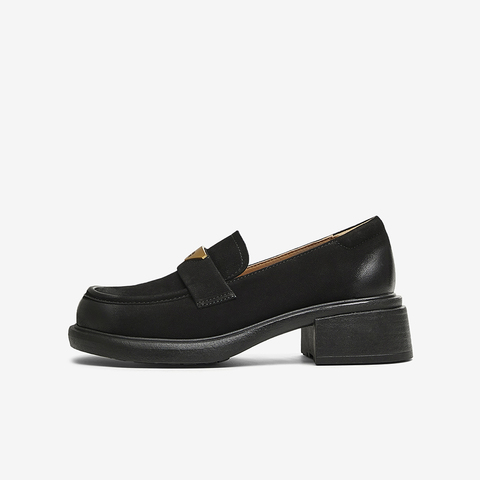 TATA/他她2025春商场同款时尚休闲乐福鞋女新款WU202AA5