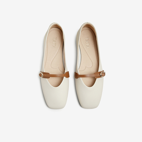 TATA/他她2025春商场同款浅口女气质玛丽珍鞋新款2H010AQ5