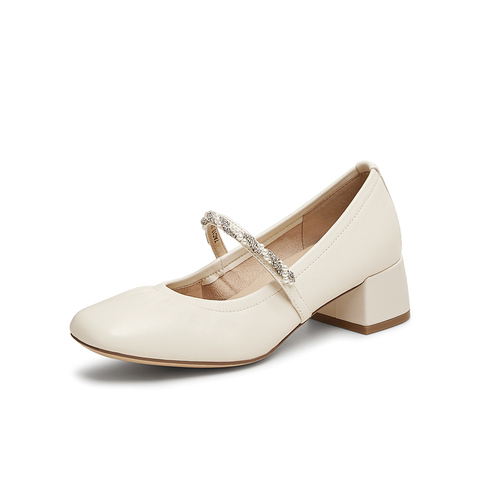 TATA/他她2025春商场同款女时尚气质玛丽珍鞋新款7AC13AQ5