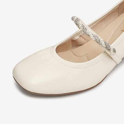 TATA/他她2025春商场同款女时尚气质玛丽珍鞋新款7AC13AQ5