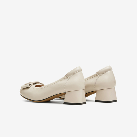 TATA/他她2025春商场同款时尚休闲中高跟单鞋女新款X8MA6AQ5