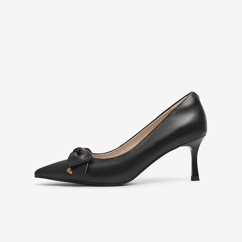 TATA/他她2025春商场同款时尚休闲中高跟单鞋女新款XMR01AQ5