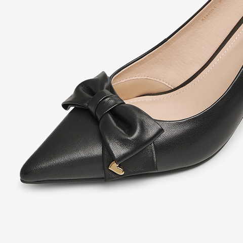 TATA/他她2025春商场同款时尚休闲中高跟单鞋女新款XMR01AQ5