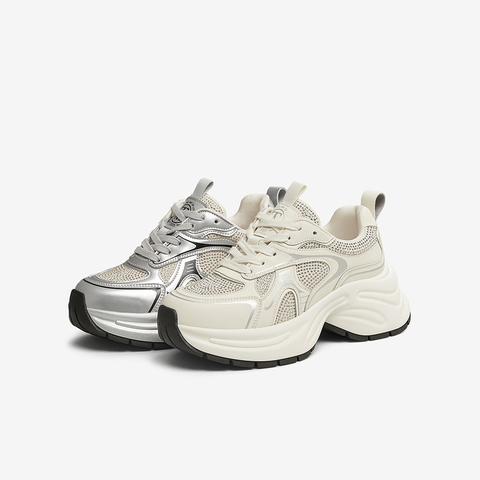 TATA/他她2025春商场同款时尚休闲老爹鞋女新款CYE01AM5