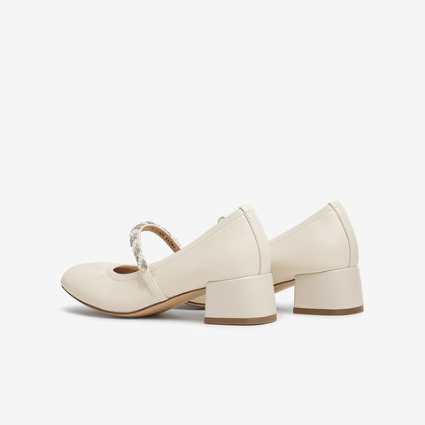 TATA/他她2025春商场同款女时尚气质玛丽珍鞋新款7AC13AQ5