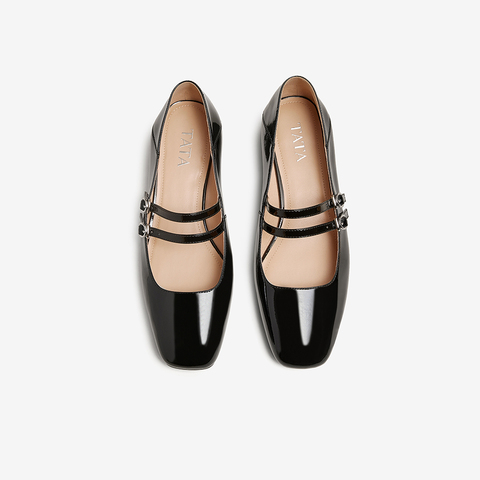 TATA/他她2025春商场同款时尚休闲玛丽珍女新款XMP01AQ5