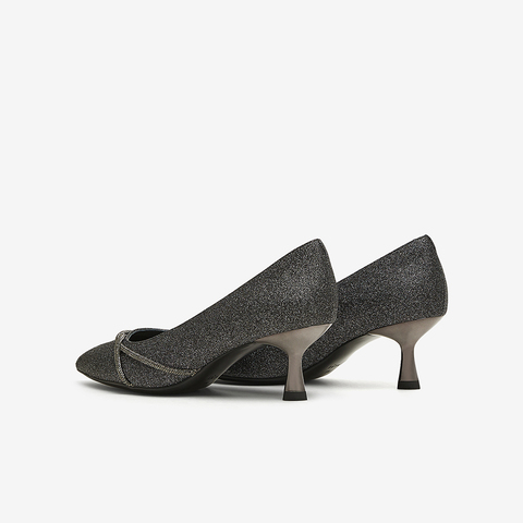 TATA/他她2025春商场同款时尚休闲中高跟单鞋女新款7QT08AQ5