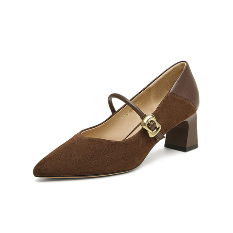 TATA/他她2025春商场同款时尚百搭女玛丽珍鞋新款XGM01AQ5