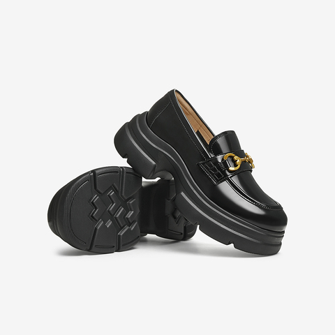 TATA/他她2025春商场同款时尚休闲乐福鞋女新款7OL34AA5