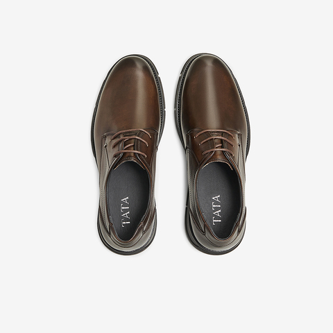 TATA/他她2025春时尚简约男士休闲皮鞋新款NFU01AM5