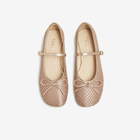 TATA/他她2025春时尚气质玛丽珍鞋女新款JPL01AQ5