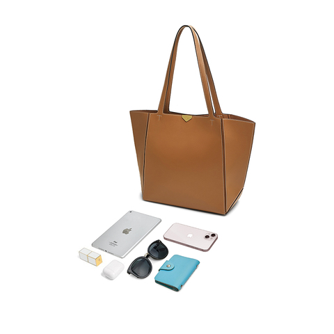 TATA/他她2025春商场同款简约通勤托特包女新款X3474AX5