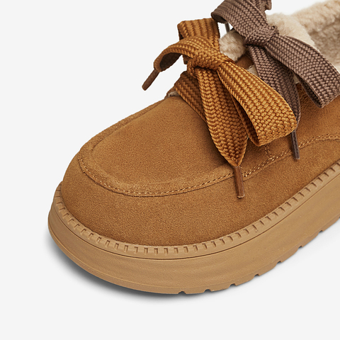 TATA/他她2025春商场同款时尚休闲毛毛单鞋女新款CYY02AM5