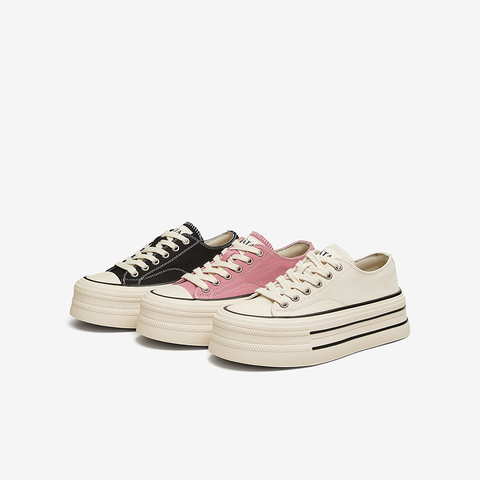 TATA/他她2025春厚底女经典休闲百搭板鞋新款WP801AM5