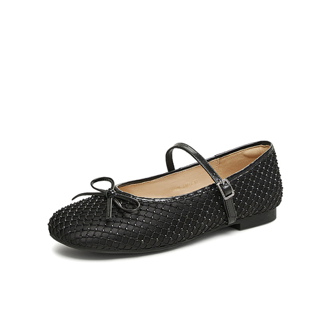 TATA/他她2025春时尚气质玛丽珍鞋女新款JPL01AQ5