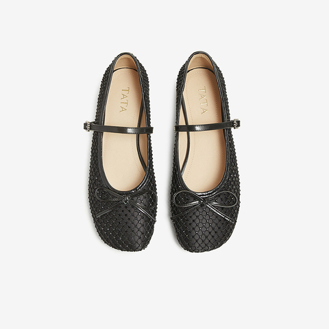 TATA/他她2025春时尚气质玛丽珍鞋女新款JPL01AQ5