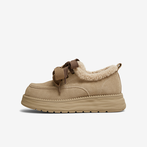 TATA/他她2025春商场同款时尚休闲毛毛单鞋女新款CYY02AM5