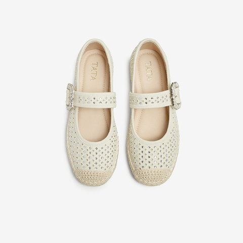 TATA/他她2025春商场同款时尚休闲女渔夫鞋女新款CU403AQ5