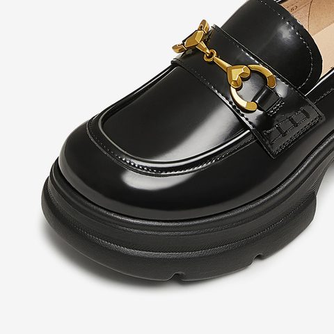 TATA/他她2025春商场同款时尚休闲乐福鞋女新款7OL34AA5