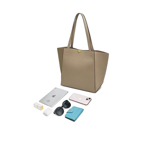 TATA/他她2025春商场同款简约通勤托特包女新款X3474AX5