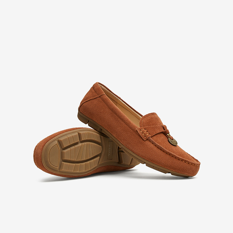 TATA/他她2025春商场同款时尚简约女乐福鞋新款CXV01AA5