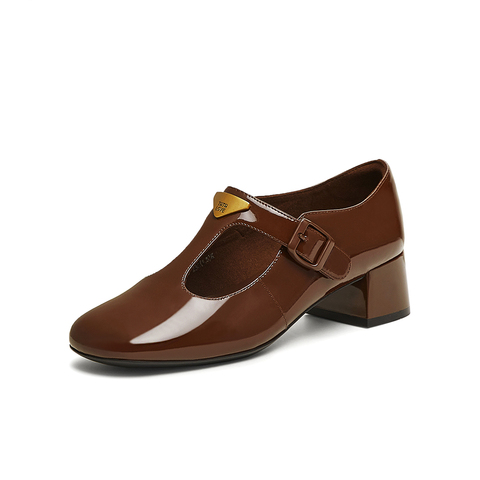 TATA/他她2025春商场同款时尚气质玛丽珍鞋女新款7HF20AA5