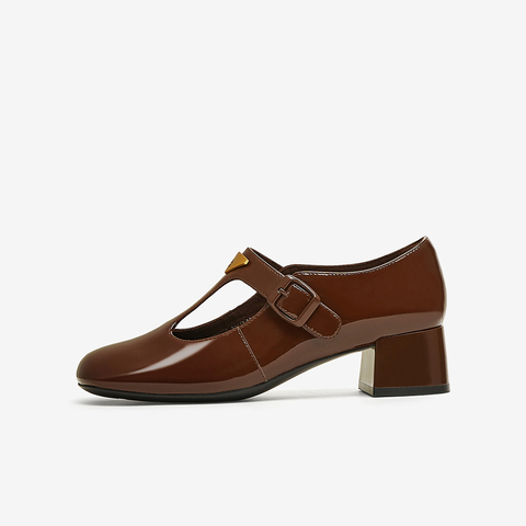 TATA/他她2025春商场同款时尚气质玛丽珍鞋女新款7HF20AA5