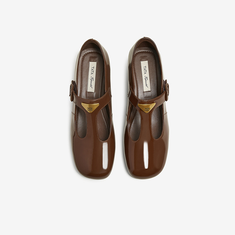 TATA/他她2025春商场同款时尚气质玛丽珍鞋女新款7HF20AA5