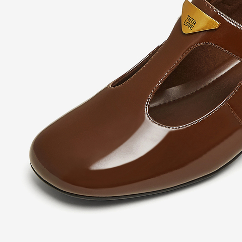 TATA/他她2025春商场同款时尚气质玛丽珍鞋女新款7HF20AA5