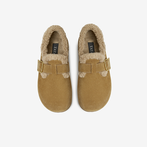 TATA/他她2025春商场同款时尚休闲勃肯鞋女新款CGQ02AM5