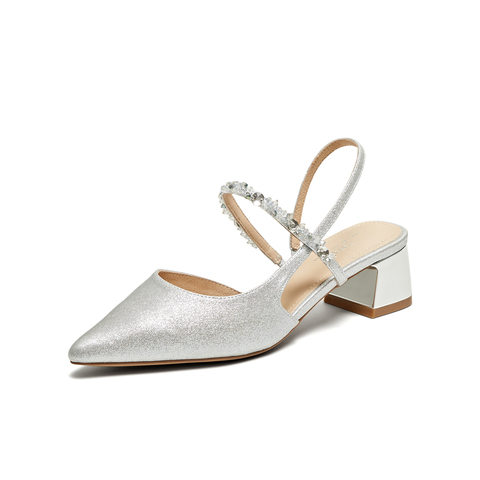 TATA/他她2025夏商场同款简约百搭女包头凉鞋新款7GY03BH5