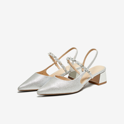 TATA/他她2025夏商场同款简约百搭女包头凉鞋新款7GY03BH5