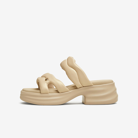 TATA/他她2025夏商场同款简约百搭休闲女拖鞋新款CXY01BT5