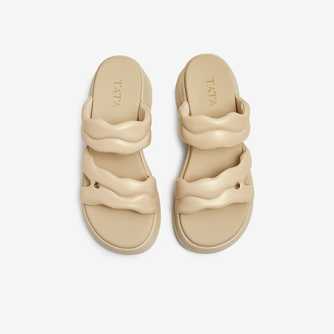 TATA/他她2025夏商场同款简约百搭休闲女拖鞋新款CXY01BT5