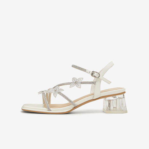 TATA/他她2025夏商场同款时尚简约女时装凉鞋新款XQC01BL5