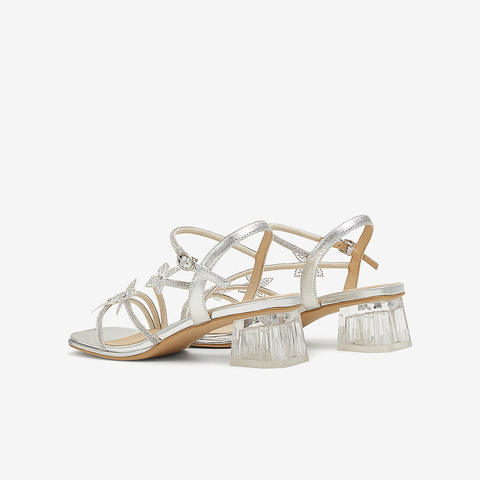 TATA/他她2025夏商场同款时尚简约女时装凉鞋新款XQC01BL5