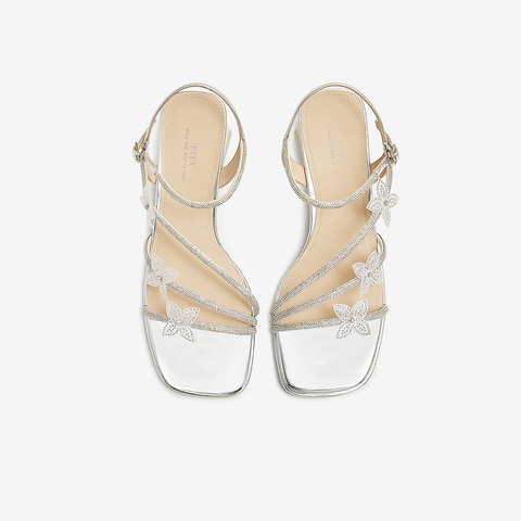 TATA/他她2025夏商场同款时尚简约女时装凉鞋新款XQC01BL5