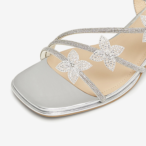 TATA/他她2025夏商场同款时尚简约女时装凉鞋新款XQC01BL5