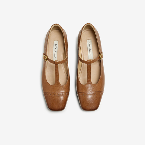 TATA/他她2025秋夏商场同款浅口女气质玛丽珍鞋新款USC01CQ5