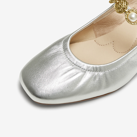 TATA/他她2025春浅口女气质玛丽珍鞋新款7ACE5AQ5