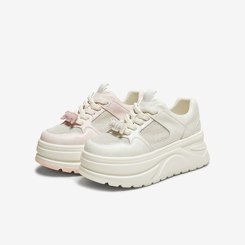 TATA/他她2025夏商场同款时尚休闲厚底女板鞋新款CP201BM5