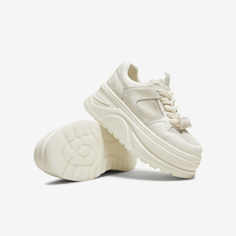 TATA/他她2025夏商场同款时尚休闲厚底女板鞋新款CP201BM5