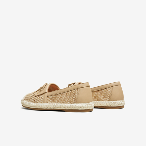 TATA/他她2025春蝴蝶结渔夫鞋女一脚蹬单鞋新款UPJ01AA5