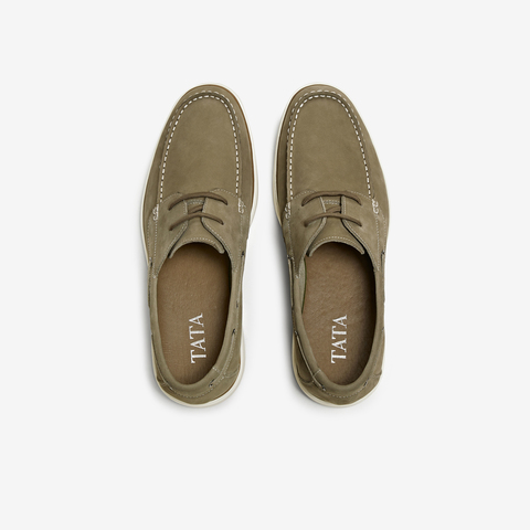 TATA/他她2025夏商场同款简约一脚蹬休闲皮鞋男新款MGE01BM5