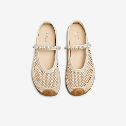 TATA/他她2025夏商场同款时尚休闲女玛丽珍鞋新款GTD01BA5