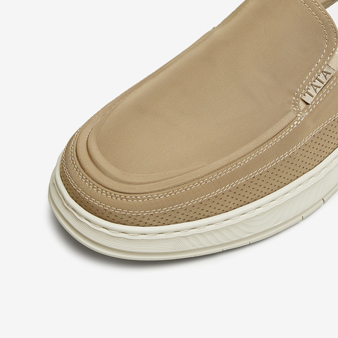 TATA/他她2025夏商场同款一脚蹬男休闲帆布鞋新款QGN01BM5