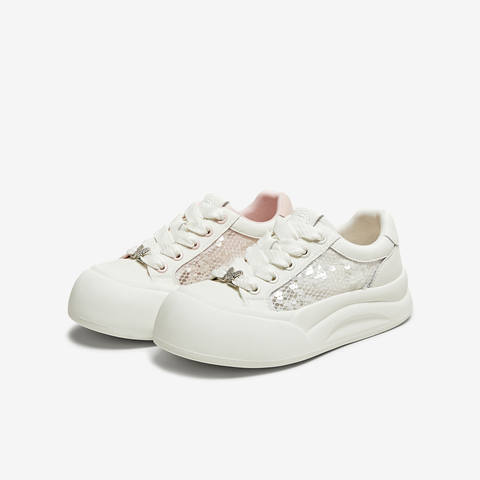 TATA/他她2025夏商场同款时尚休闲厚底女板鞋新款YSM01BM5