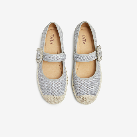 TATA/他她2025春时尚休闲渔夫鞋女单鞋新款UPJ02AQ5