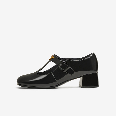 TATA/他她2025春商场同款时尚气质玛丽珍鞋女新款7HF20AA5